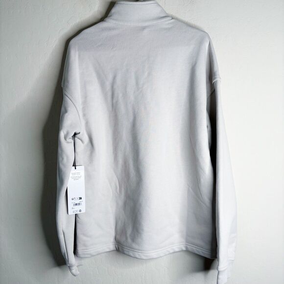 Alo Yoga Renown Heavy Weight 1/4 Zip Bone - Picture 4 of 5